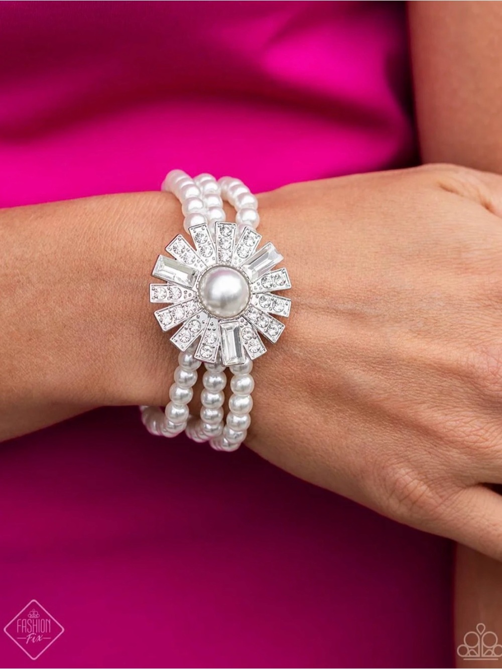 Gifted Gatsby - white - Paparazzi bracelet